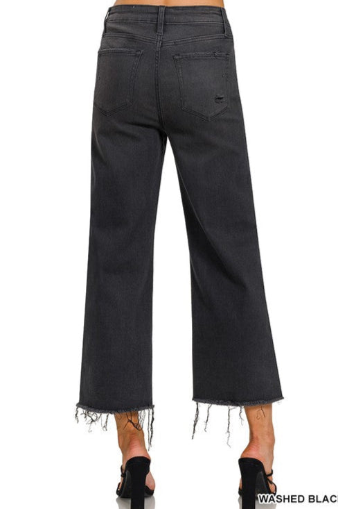 Black Cropped Jean