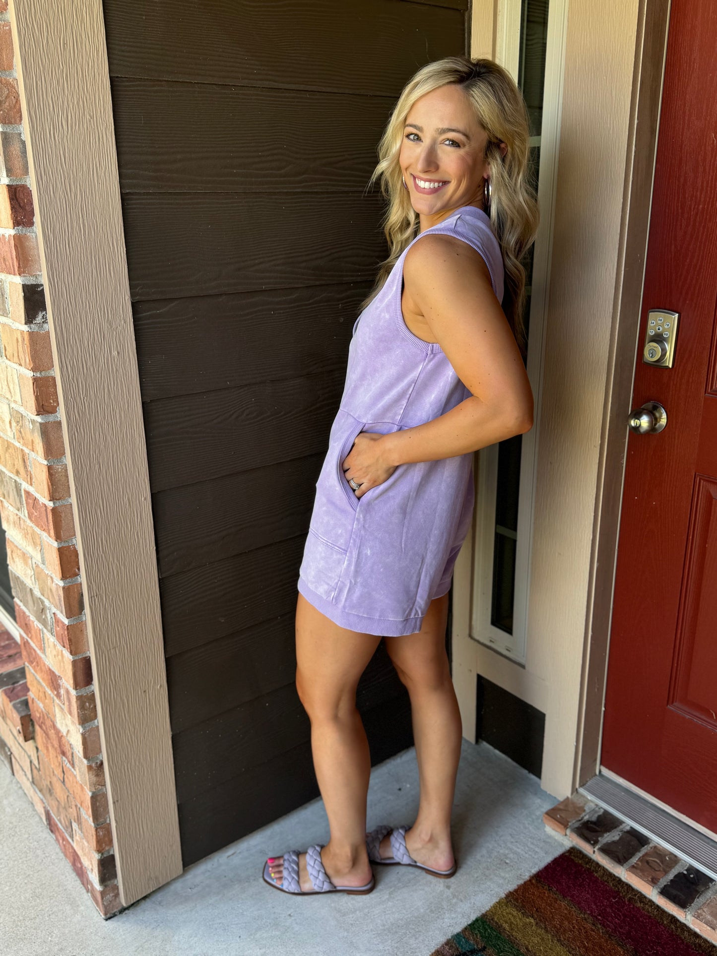 Lavender Romper