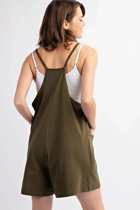 V-Neck Cotton Romper (1XL- 3XL)