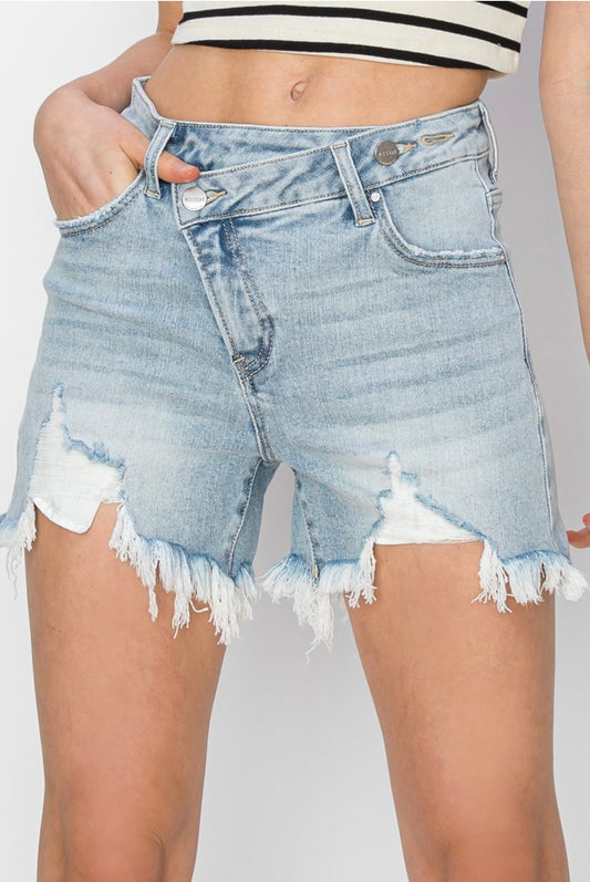 High Rise Crossover Shorts